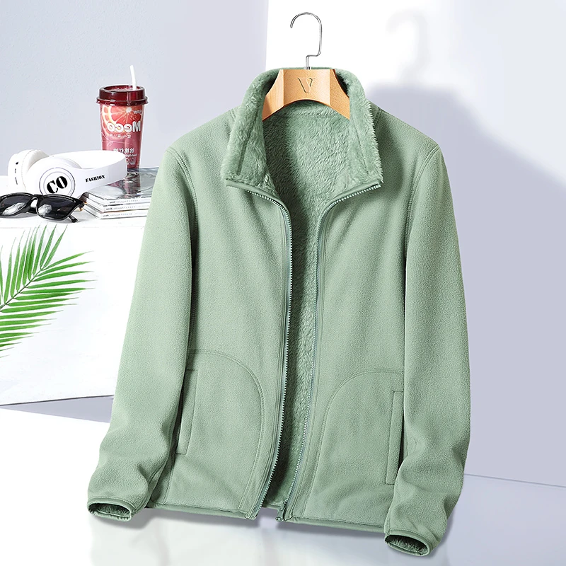 【反季清货】-女款秋冬摇粒绒户外加绒加厚防风保暖抓绒衣外套休闲