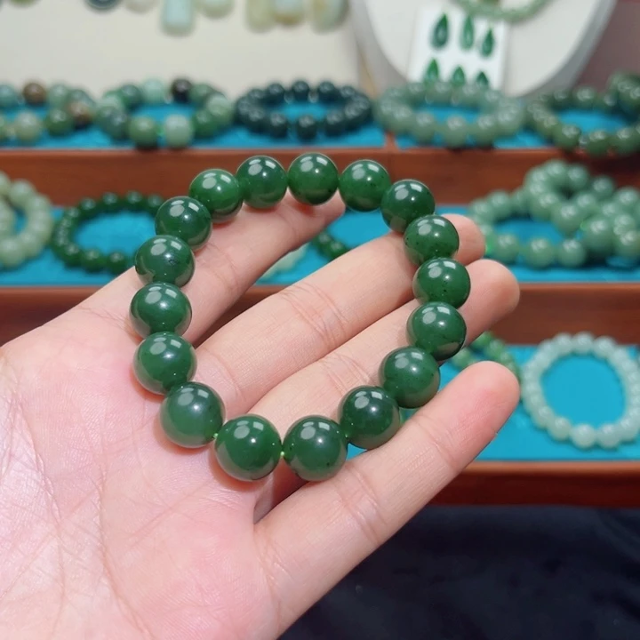 和田玉未镶嵌手链卡12