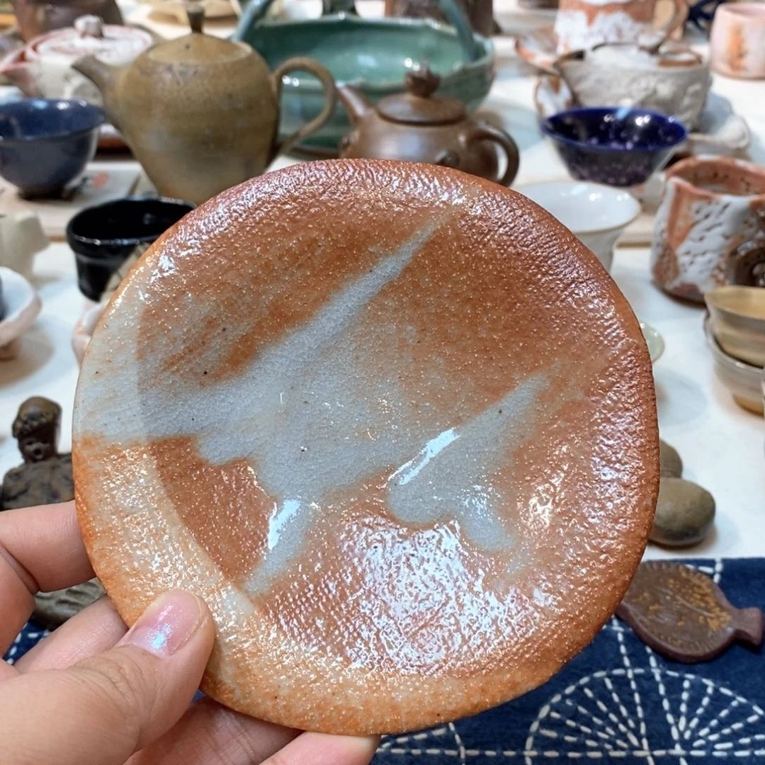 柴烧侘寂粗陶茶具