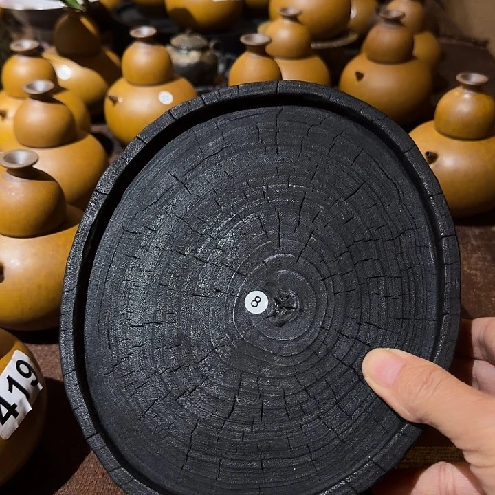 香樟木炭化干泡福利壶承