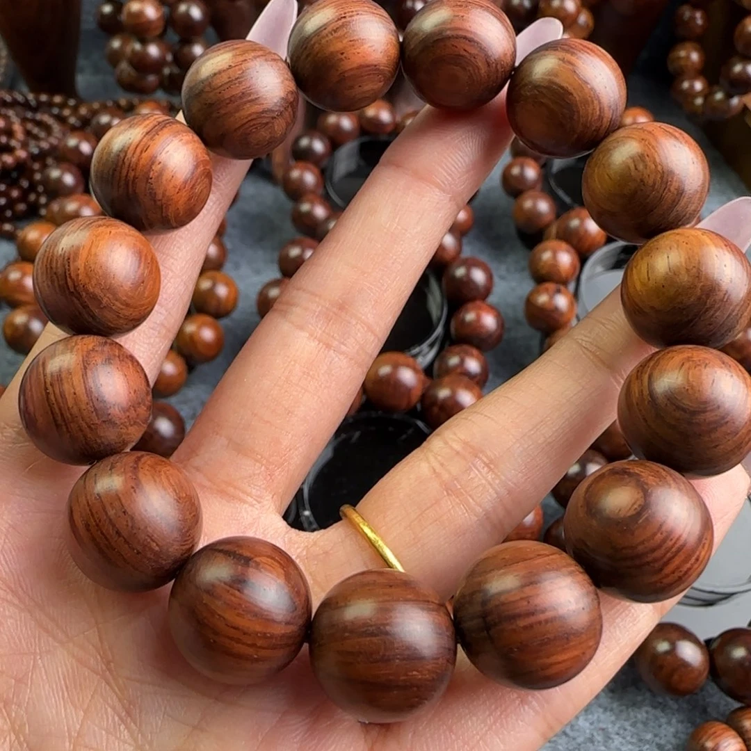 黄花梨/降香黄檀手串/手链1.5线条老料