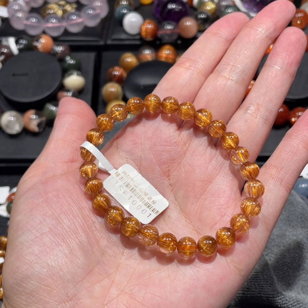 水晶手链未镶嵌铜顺发7.5mm