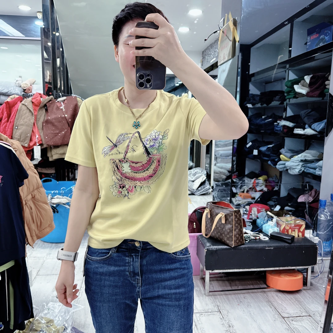 韩货高级4色蜻蜓包图亮钻超好穿上衣69164