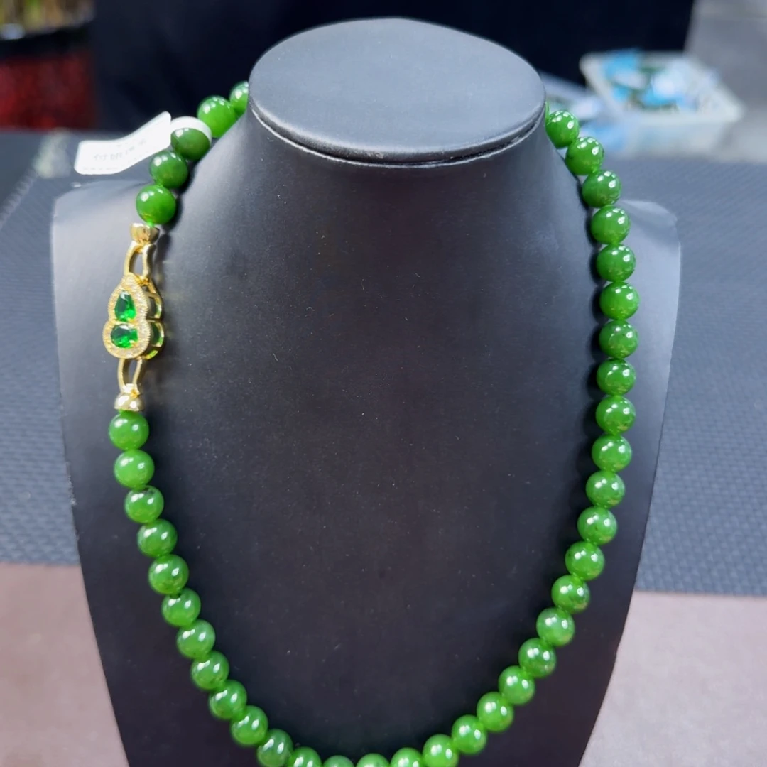 和田玉（碧玉）未镶嵌颈饰卡10