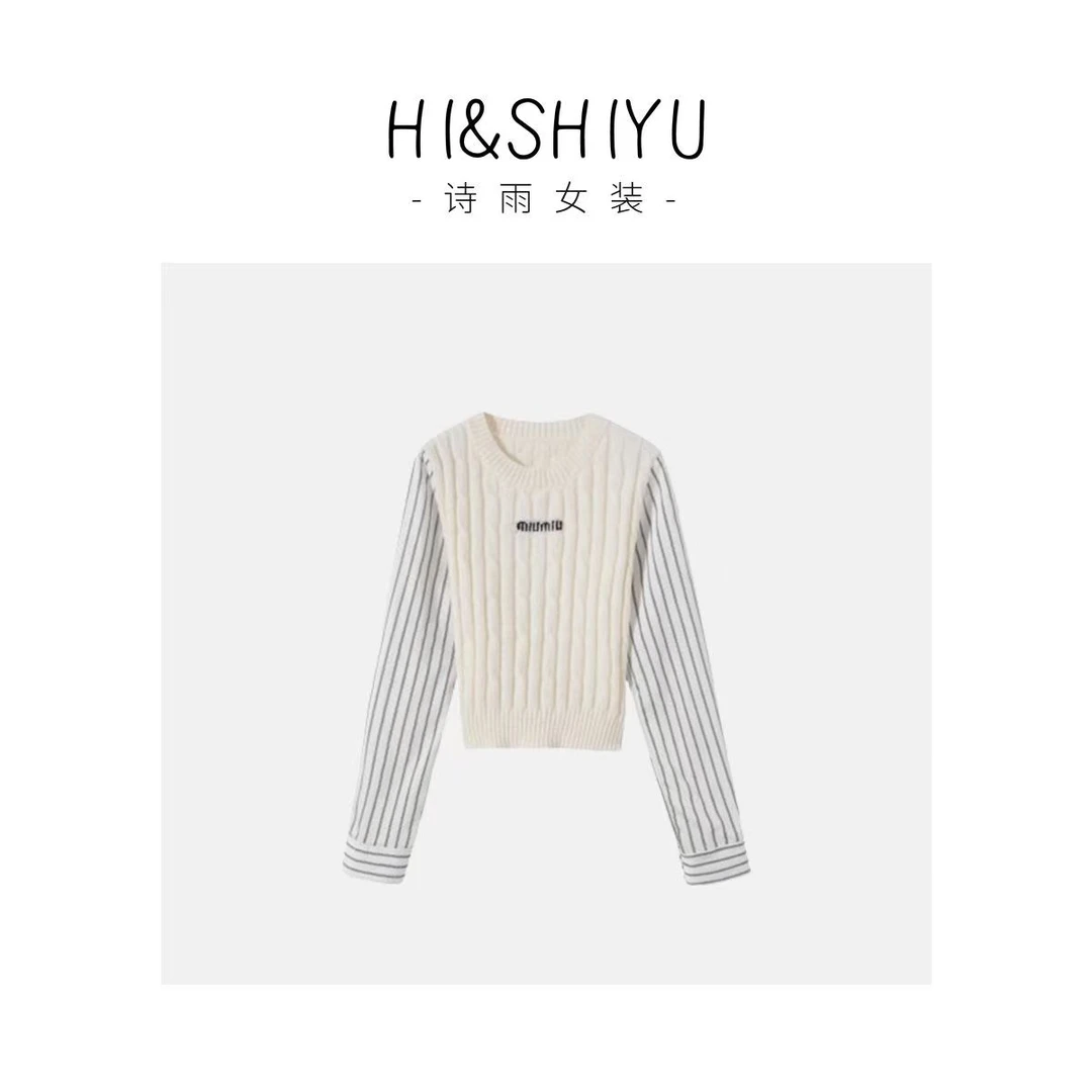 秋季2024新款针织套头上衣休闲圆领79166