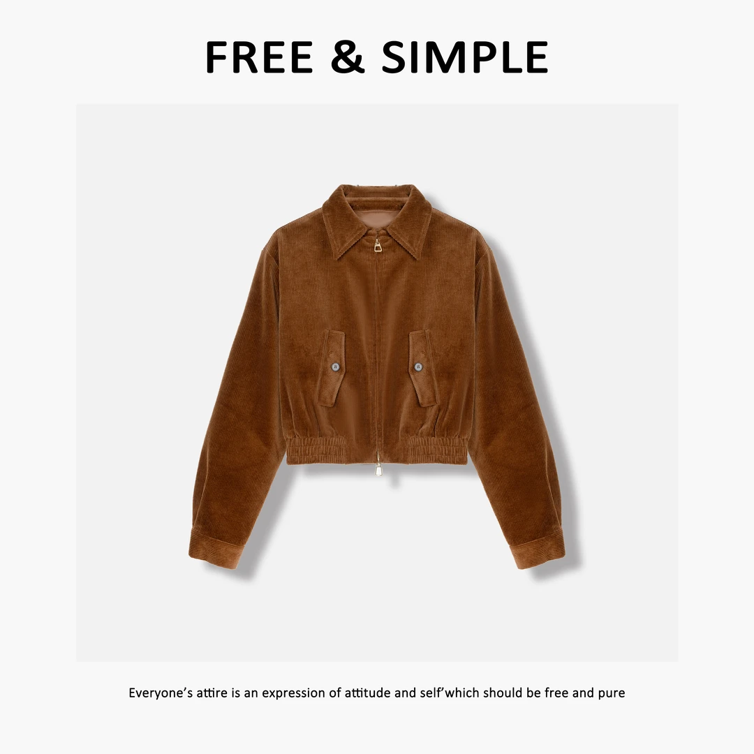 Free&Simple-‘卡布奇诺’秋冬款复古日系感极简风外套-23613