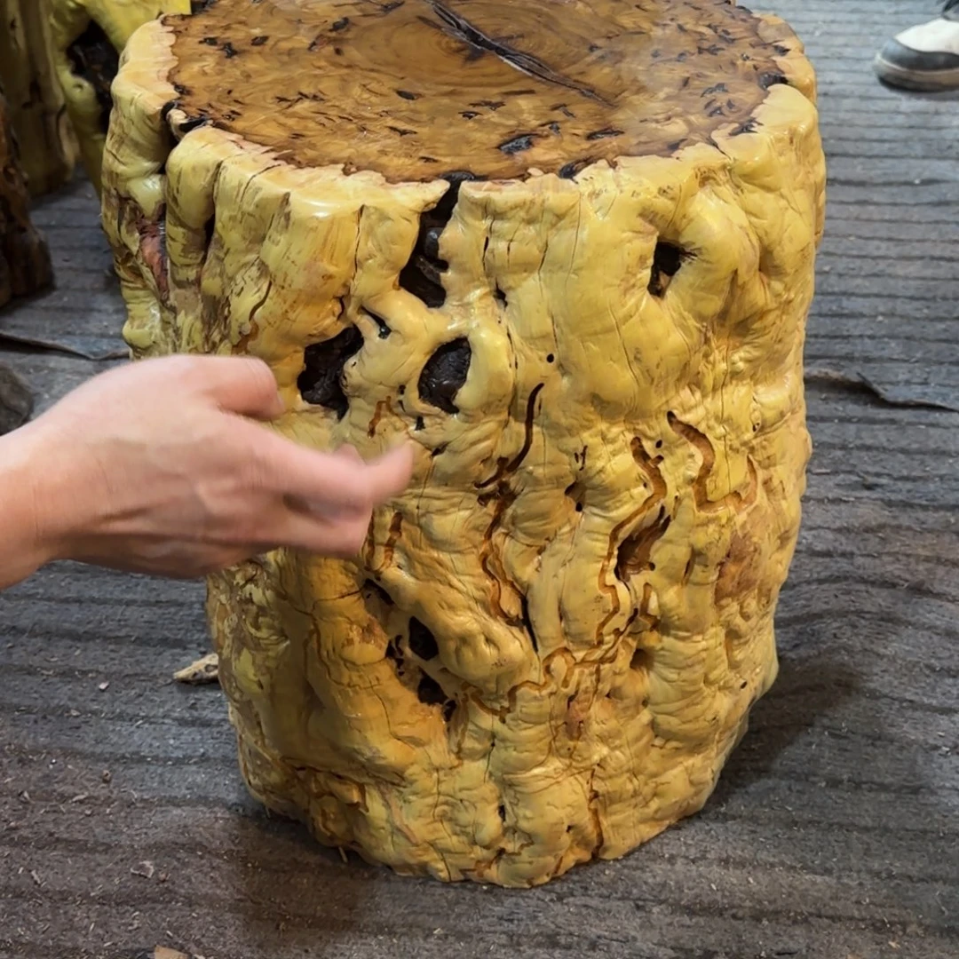 钢***姐龙纹鸡心枣木手工艺品
