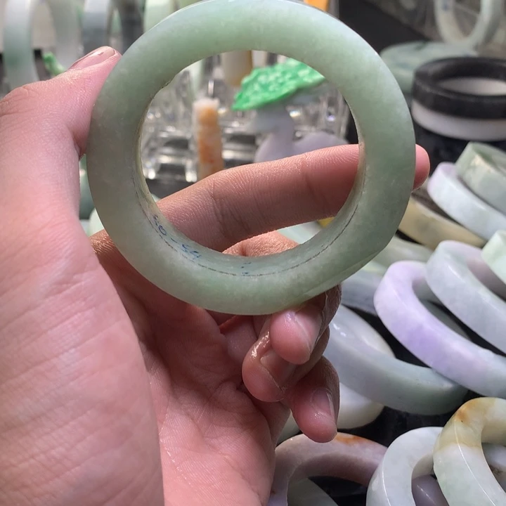 未镶嵌天然缅甸A货翡翠手镯定制定制翡翠