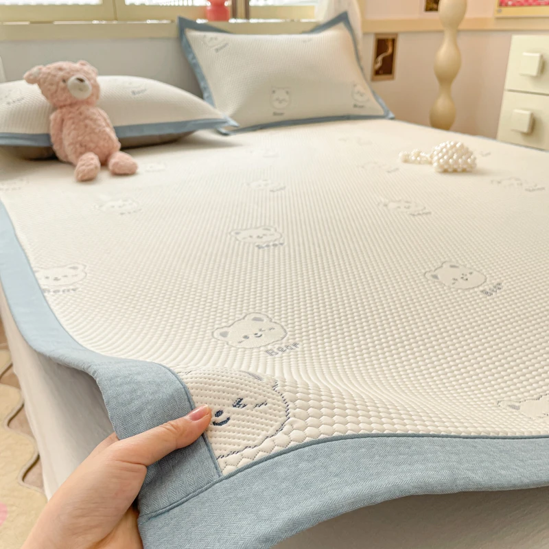 冰豆豆凉席夏季席子新款凉感垫子床笠床单人可机洗三件套