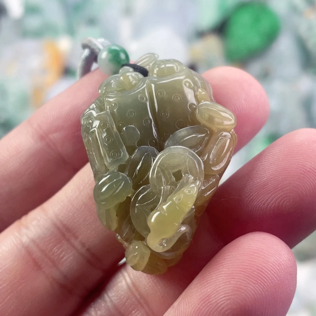 翡翠未镶嵌吊坠(不含链)