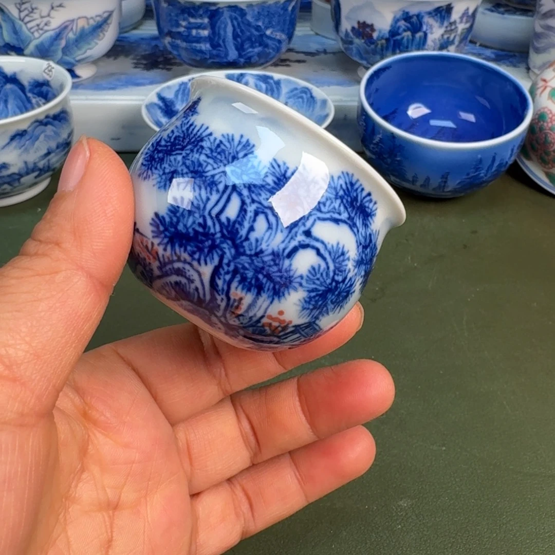 瓷景德镇纯手绘茶具圆圆291