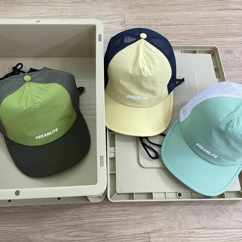 BEAMLIFE25SS原创户外货车帽滑板运动防风绳鸭舌棒球帽鸭舌帽男女
