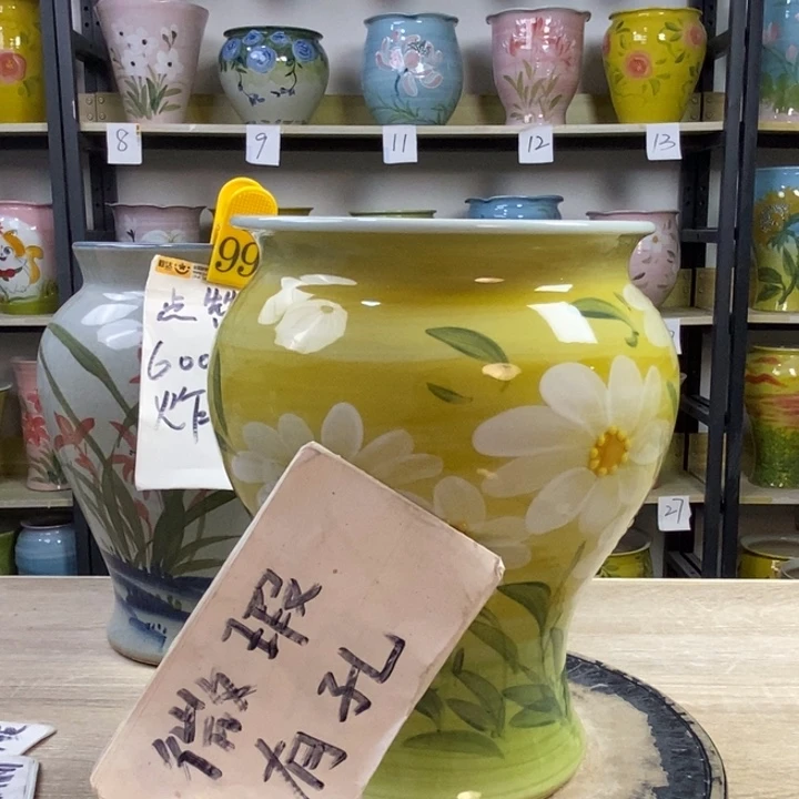 景德镇高温陶瓷花盆