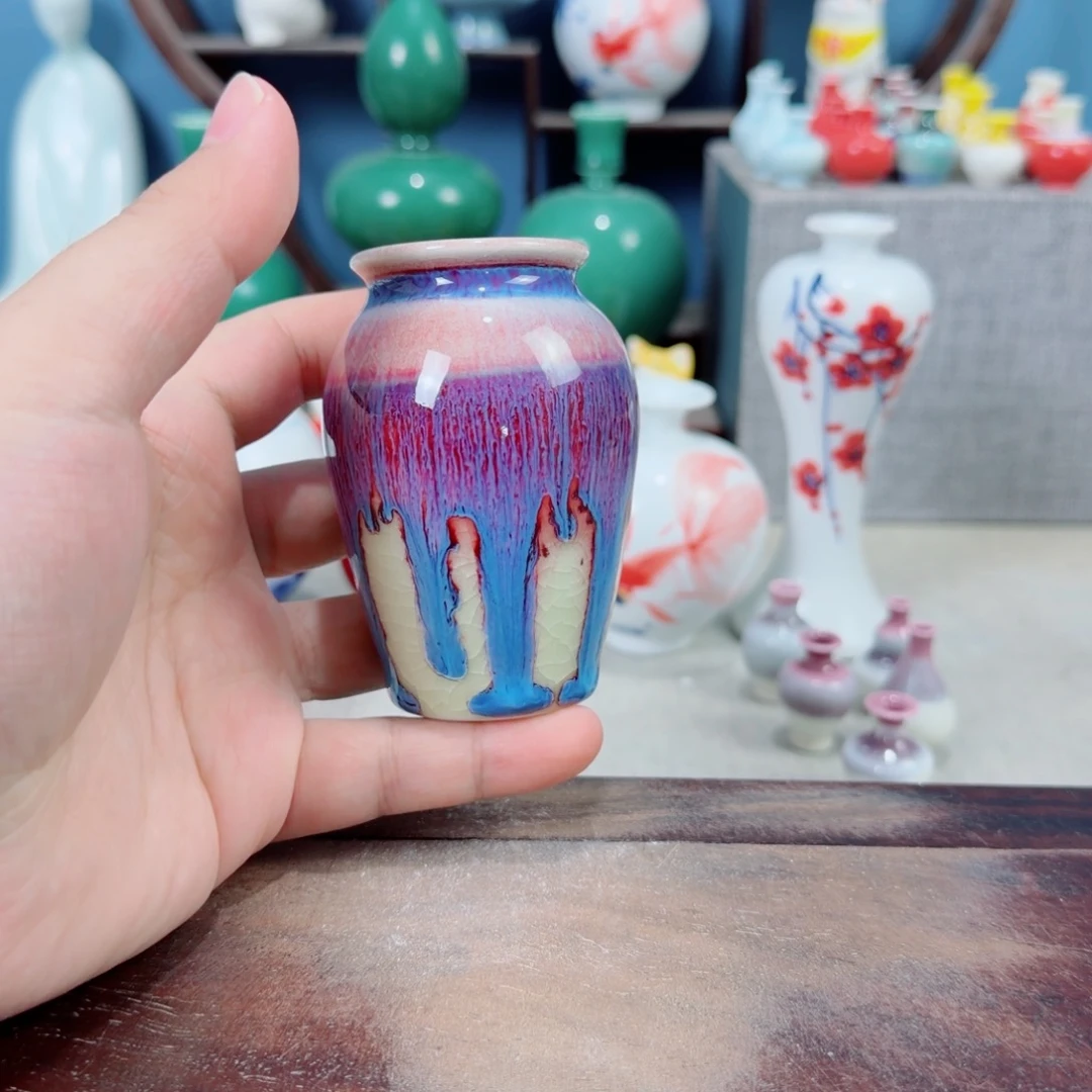 陶瓷手工小花器摆件
