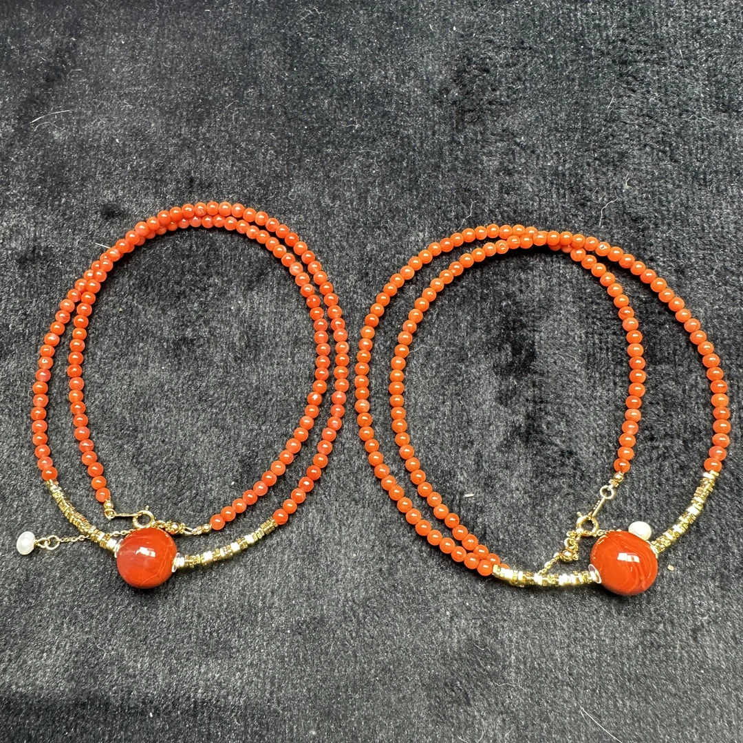 【玉经纶】47349/HQ57-622-南红珠链-多样性发其一