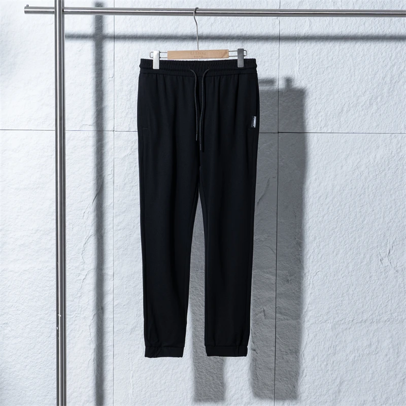 【退货补运费】春夏季剪标款男士薄款松紧腰透气束脚休闲裤2Y156A