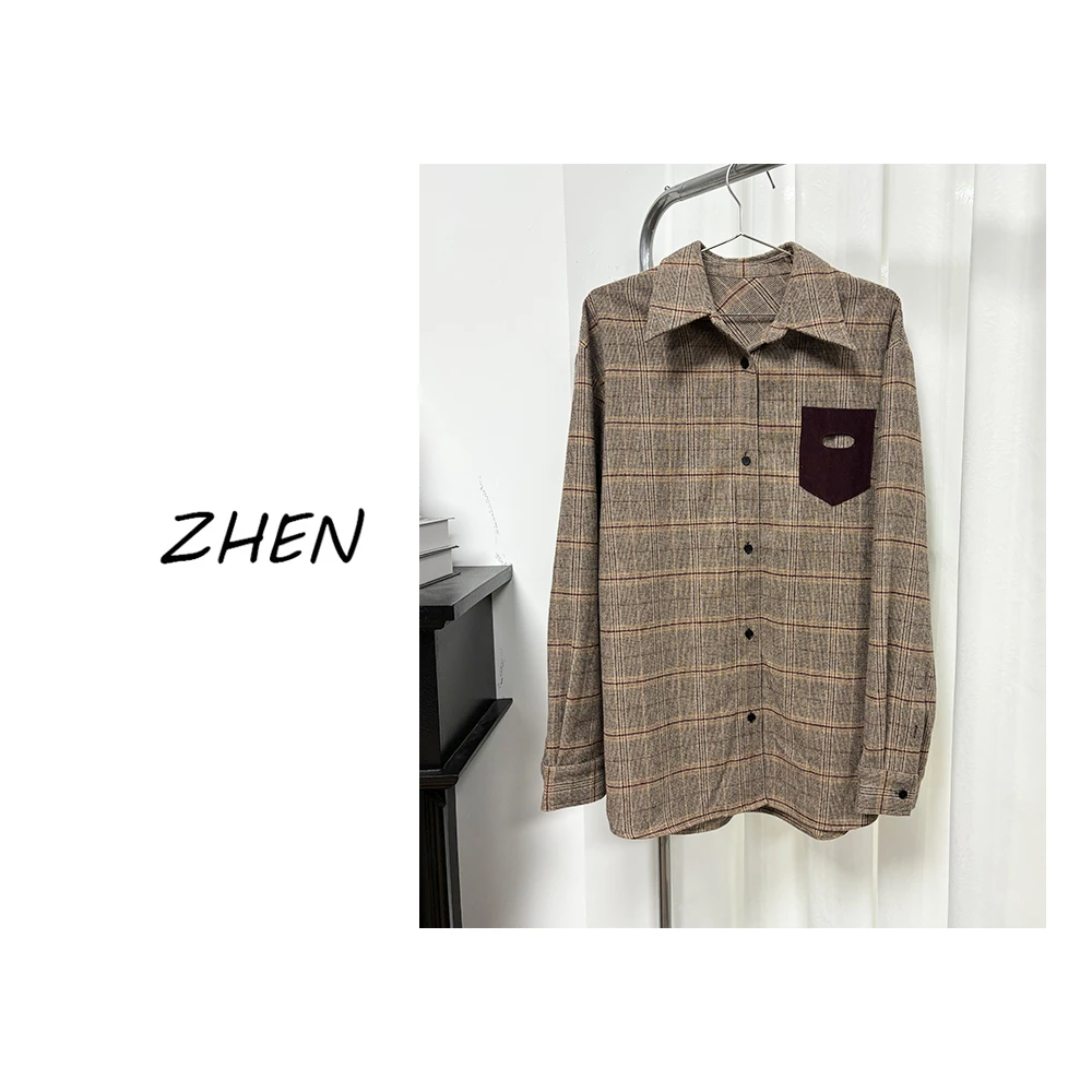 【ZHEN】K1170 2025新款衬衫显瘦时尚百搭设计师轻奢款