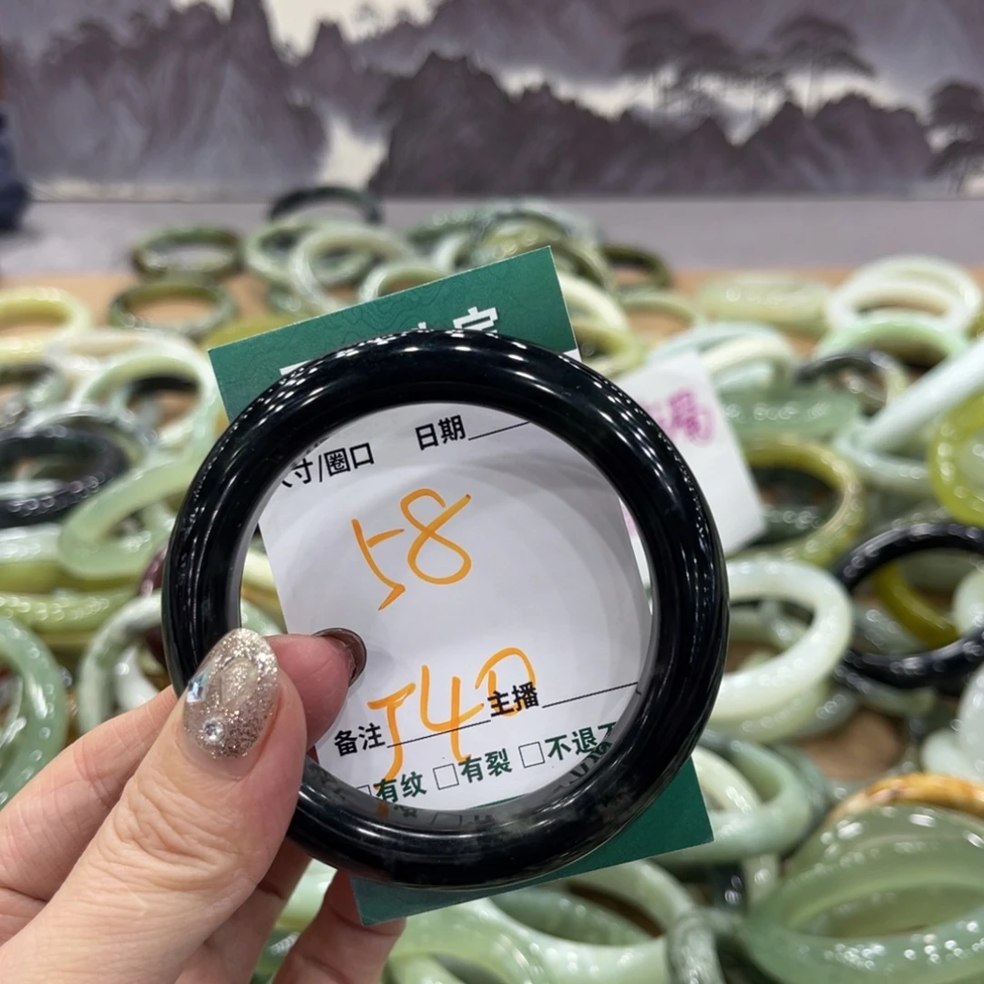 岫玉未镶嵌手镯手镯