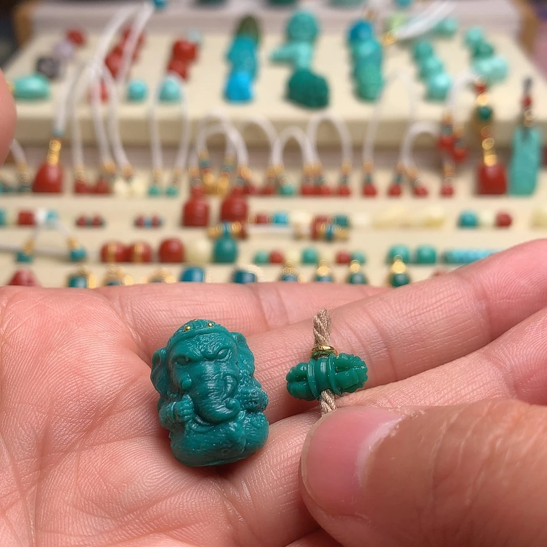 绿松石～～未镶嵌庚*雷～