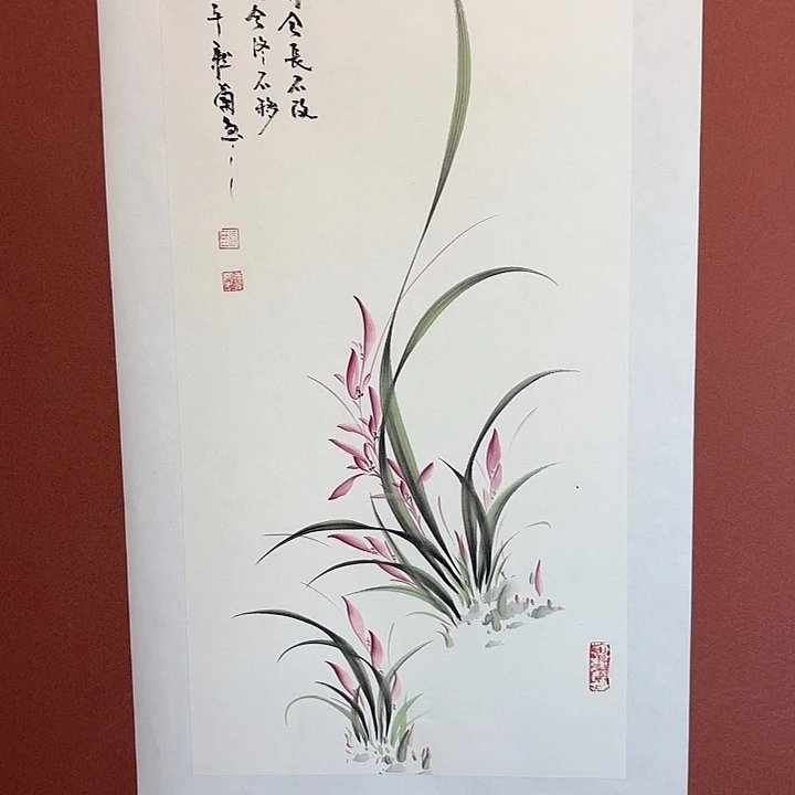 国画听兰老师花鸟