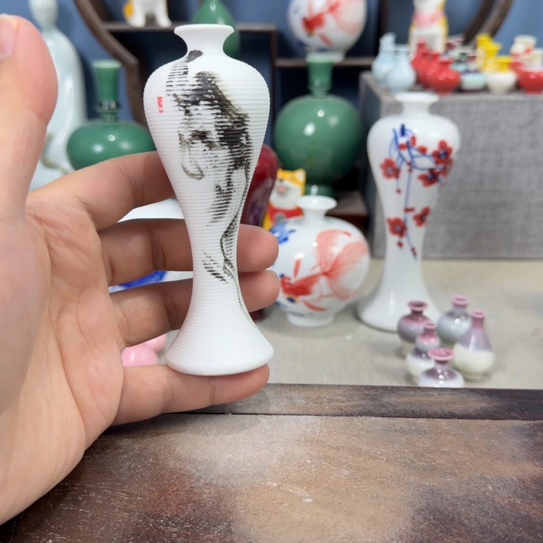 陶瓷手工小花器摆件