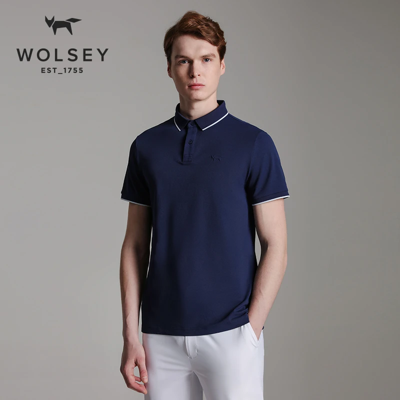 2025新款商务休闲夏季polo衫舒适翻领夏季商务男士