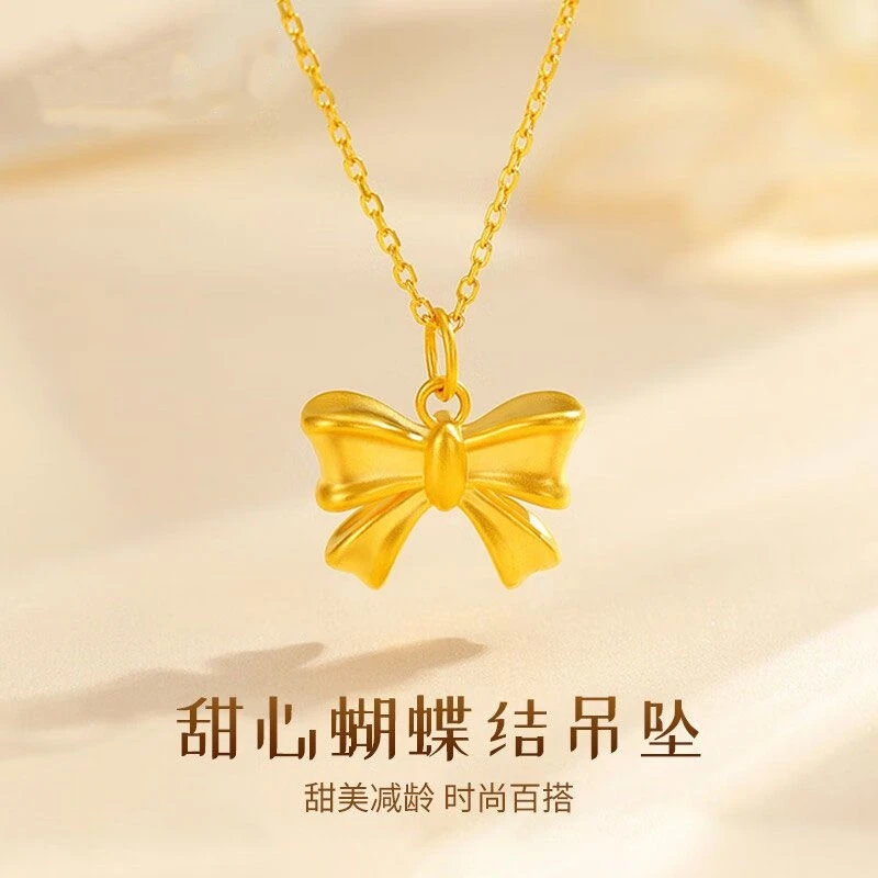 合金项链 在逃公主蝴蝶结项链时尚可爱公主仙女项链甜美美少女