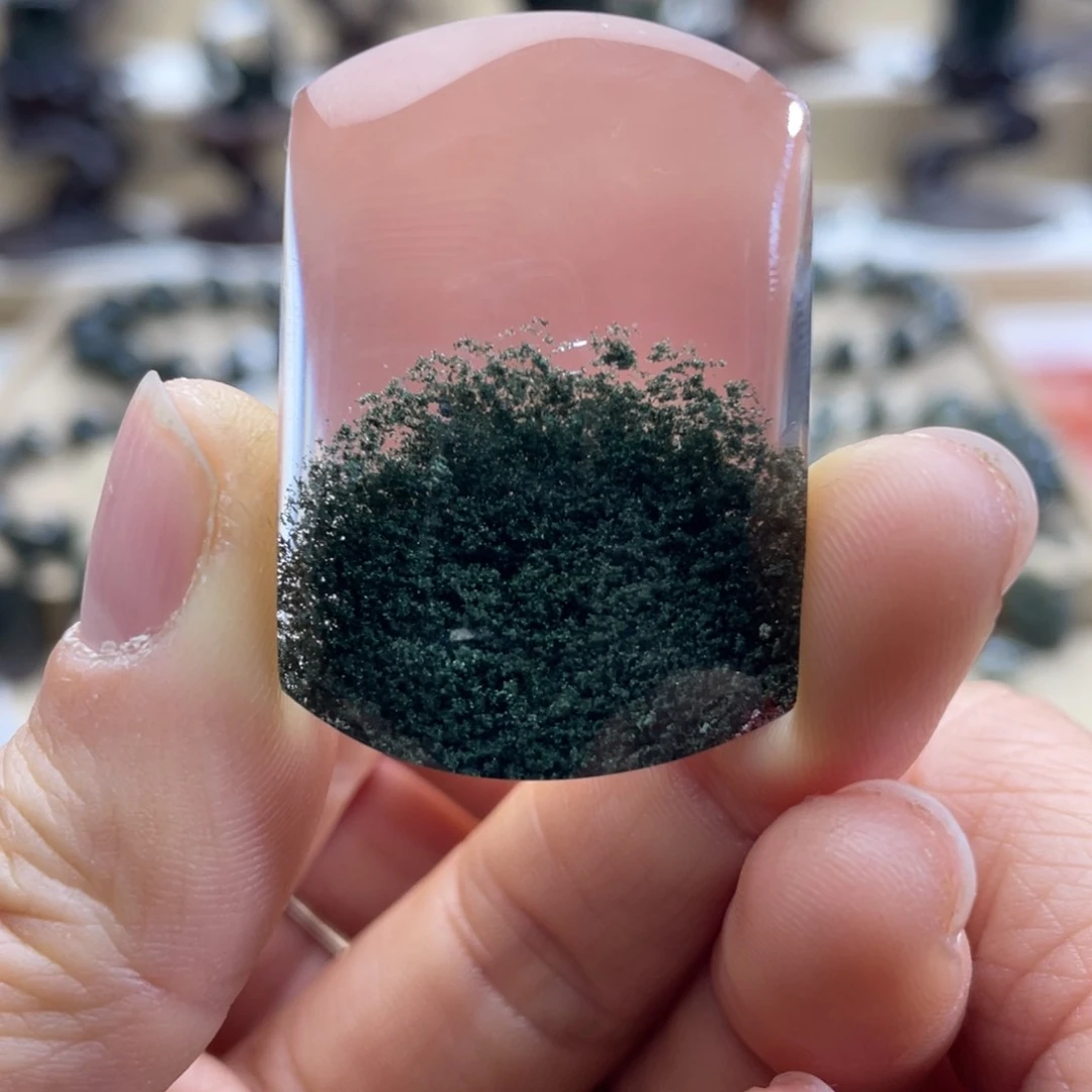 水晶颈饰未镶嵌绿幽灵聚宝盆无事牌