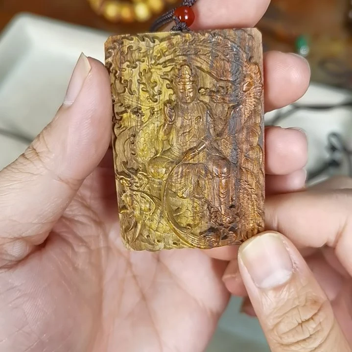 黄花梨/降香黄檀吊坠佛牌脖挂1111
