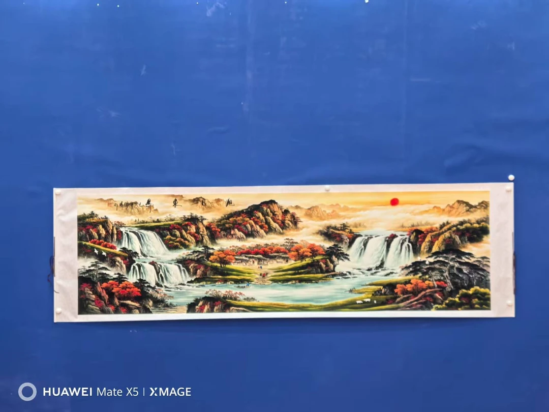 A117高档锦绫已装裱【丈二】