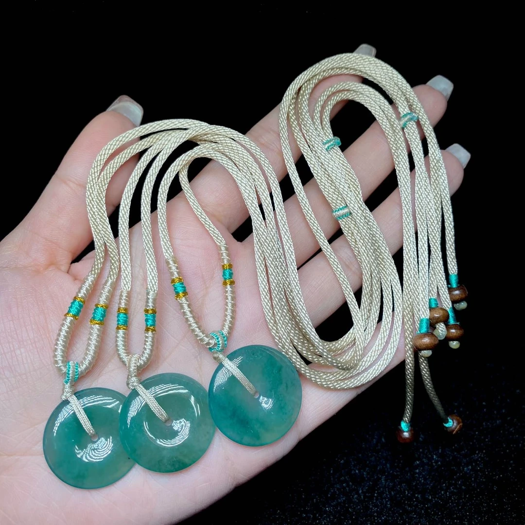 【云上叙】翡翠吊坠-多样性发其一-23*3mm-V44399-K（商城）含配绳