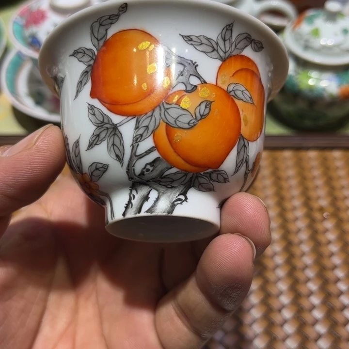 纯手绘精品盖碗杯