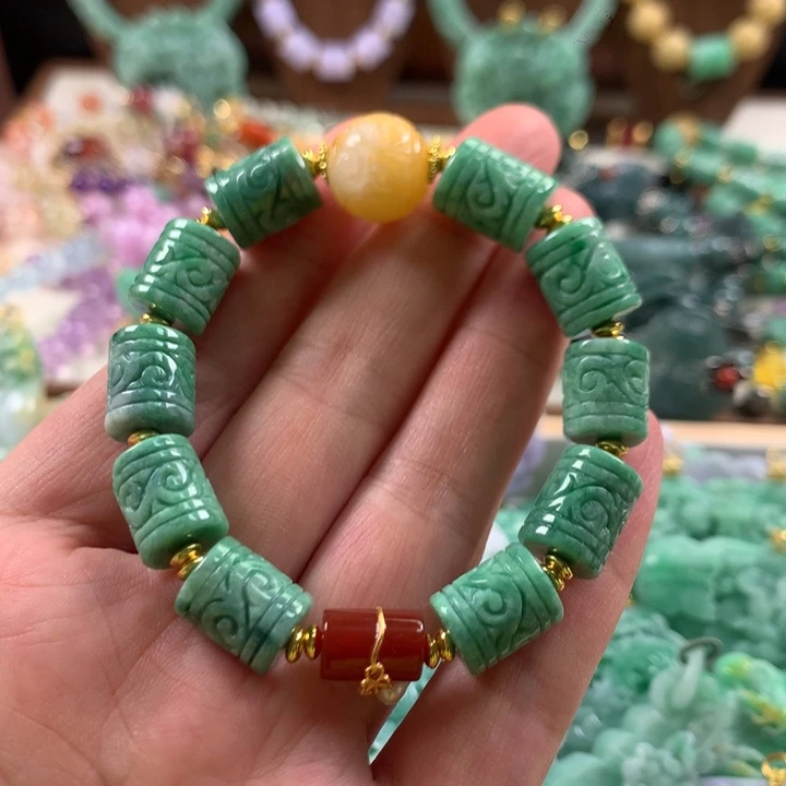 翡翠未镶嵌手链手串