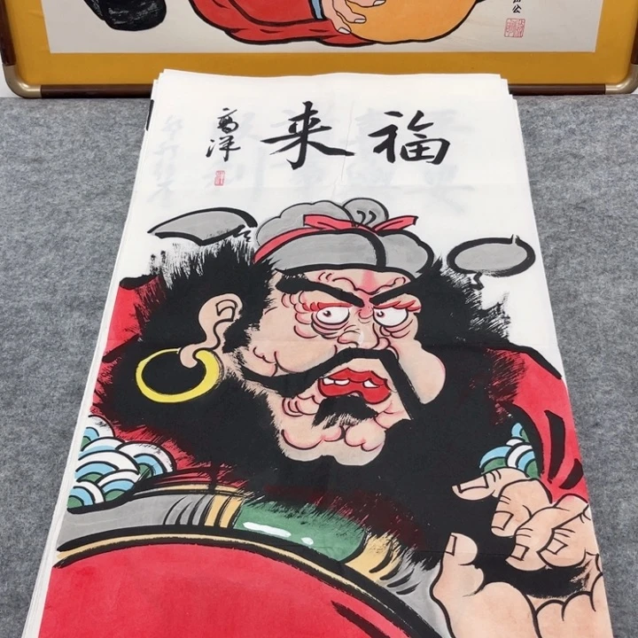 国画手绘禅意画一物一拍