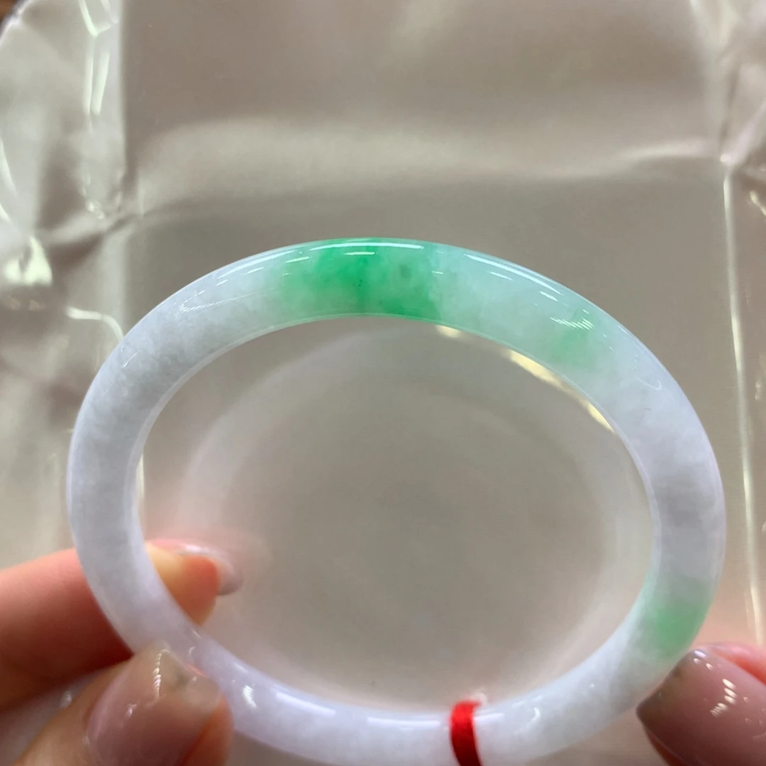 翡翠手镯未镶嵌53.8圆条