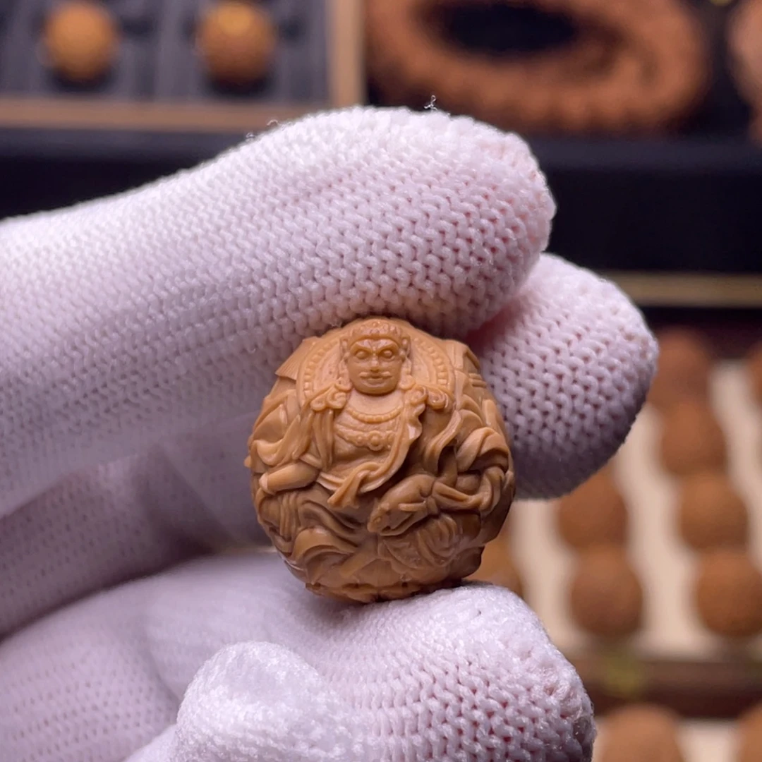 猴头核桃吊坠财神如来18+