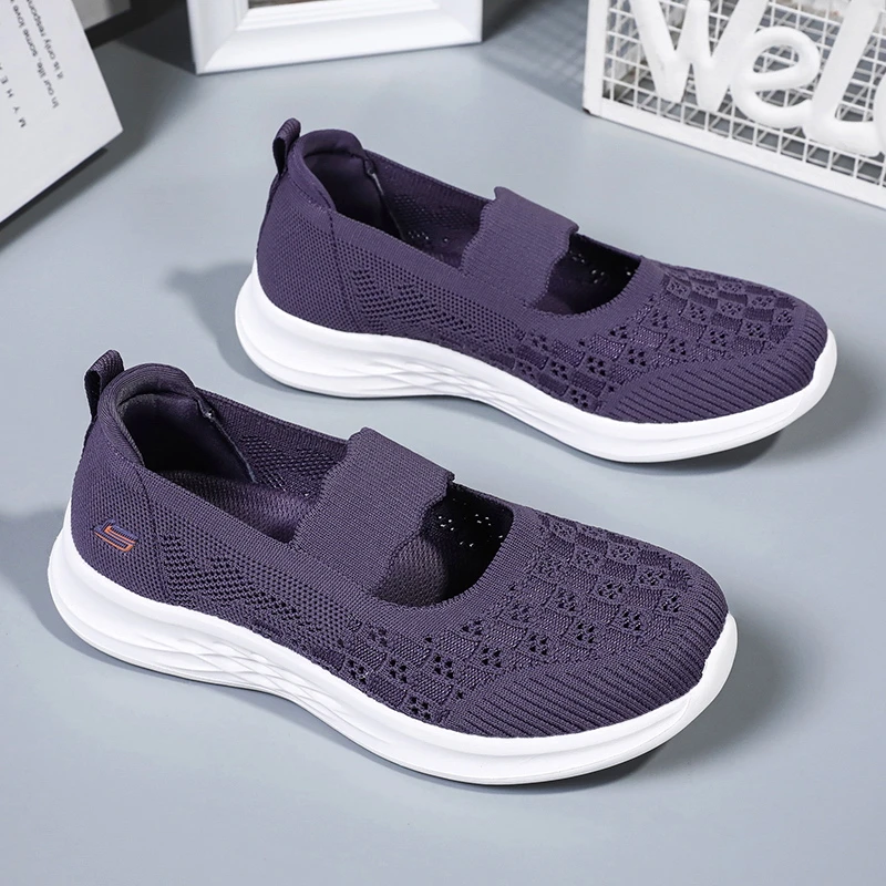 足力健安全老人鞋秋季防滑中老年妈妈布鞋软底奶奶鞋鞋女舒适脚蹬