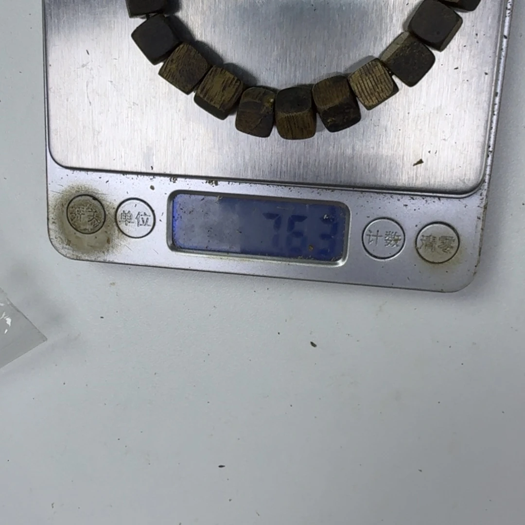 陌***。沉香沉香碎屑沉香碎屑08单圈方糖珠