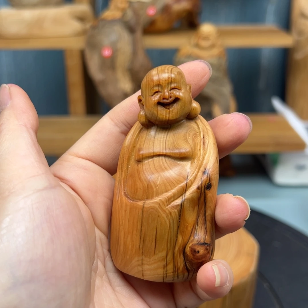 木崖柏木摆件手把件