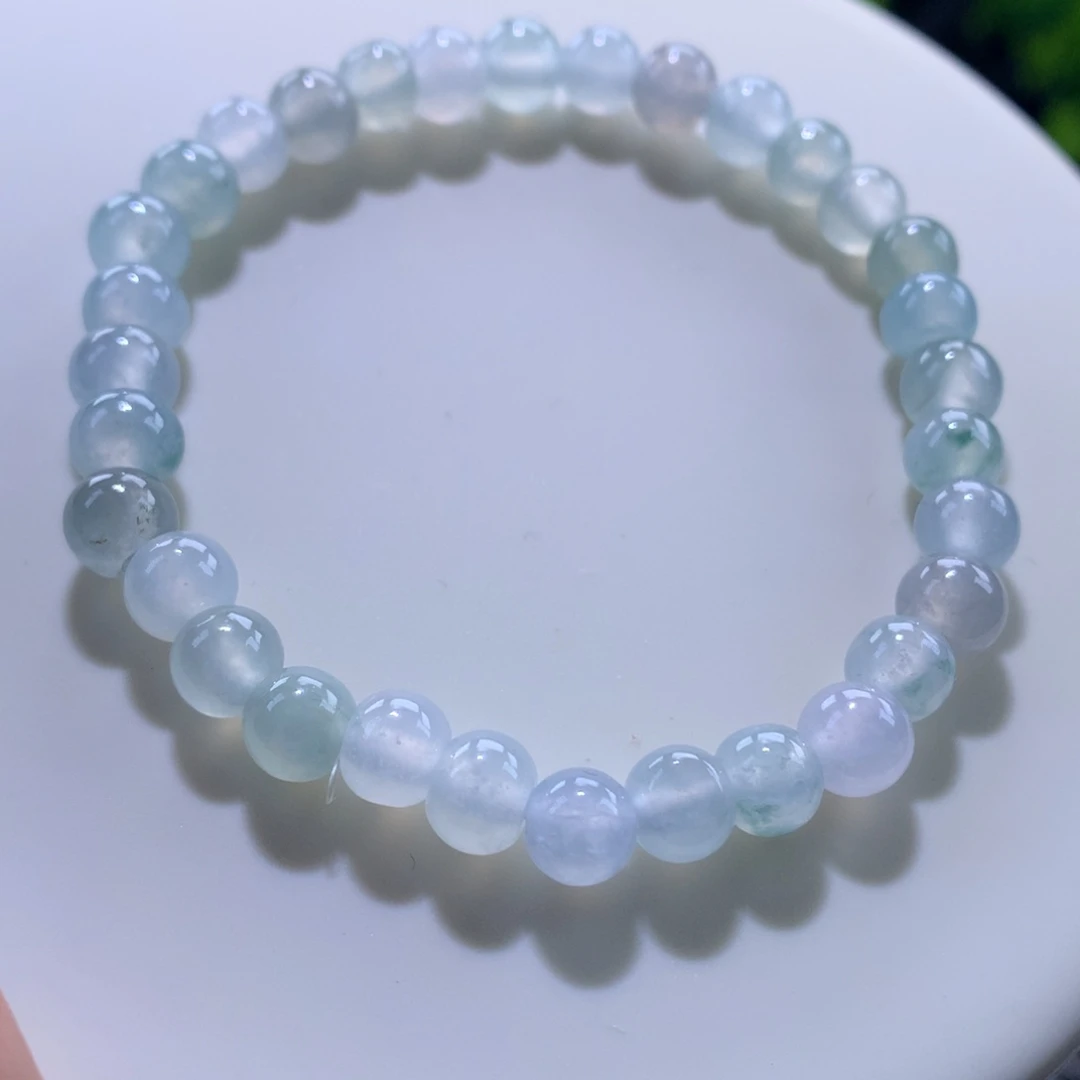 翡翠未镶嵌手链卡6.5