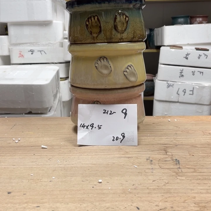 紫砂花盆多肉花盆微瑕9