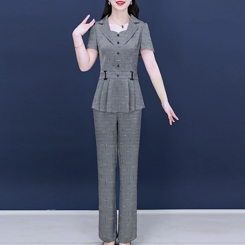 品牌职业小香风套装夏季2025新款女士时尚轻奢高端女装气质两件套