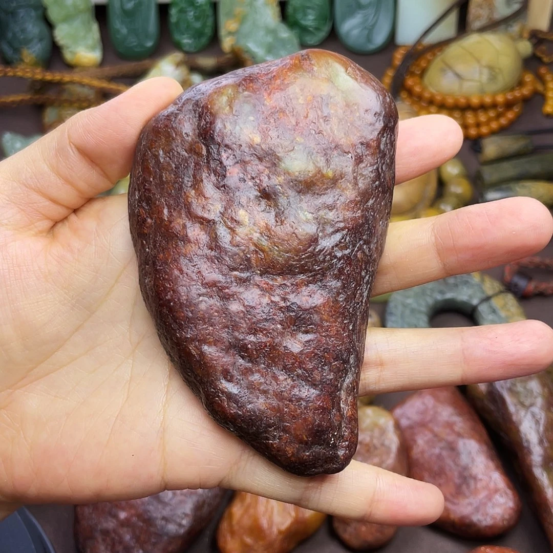 岫岩河磨玉（透闪石质玉）未镶嵌颈饰
