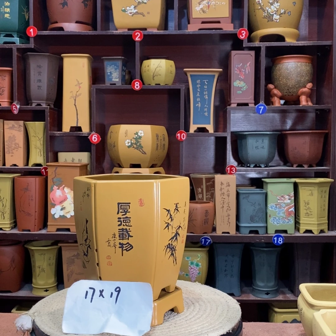 紫砂花盆紫砂花盆