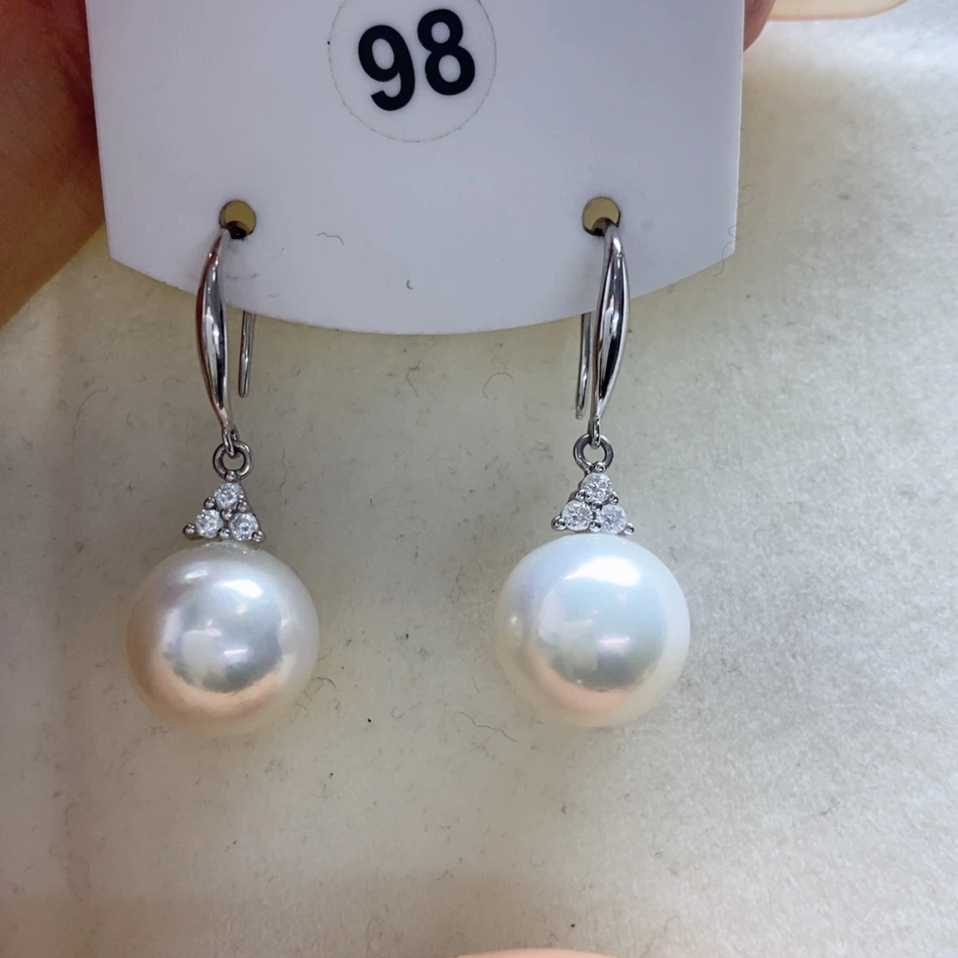 淡水珍珠耳饰银S925镶嵌转****8