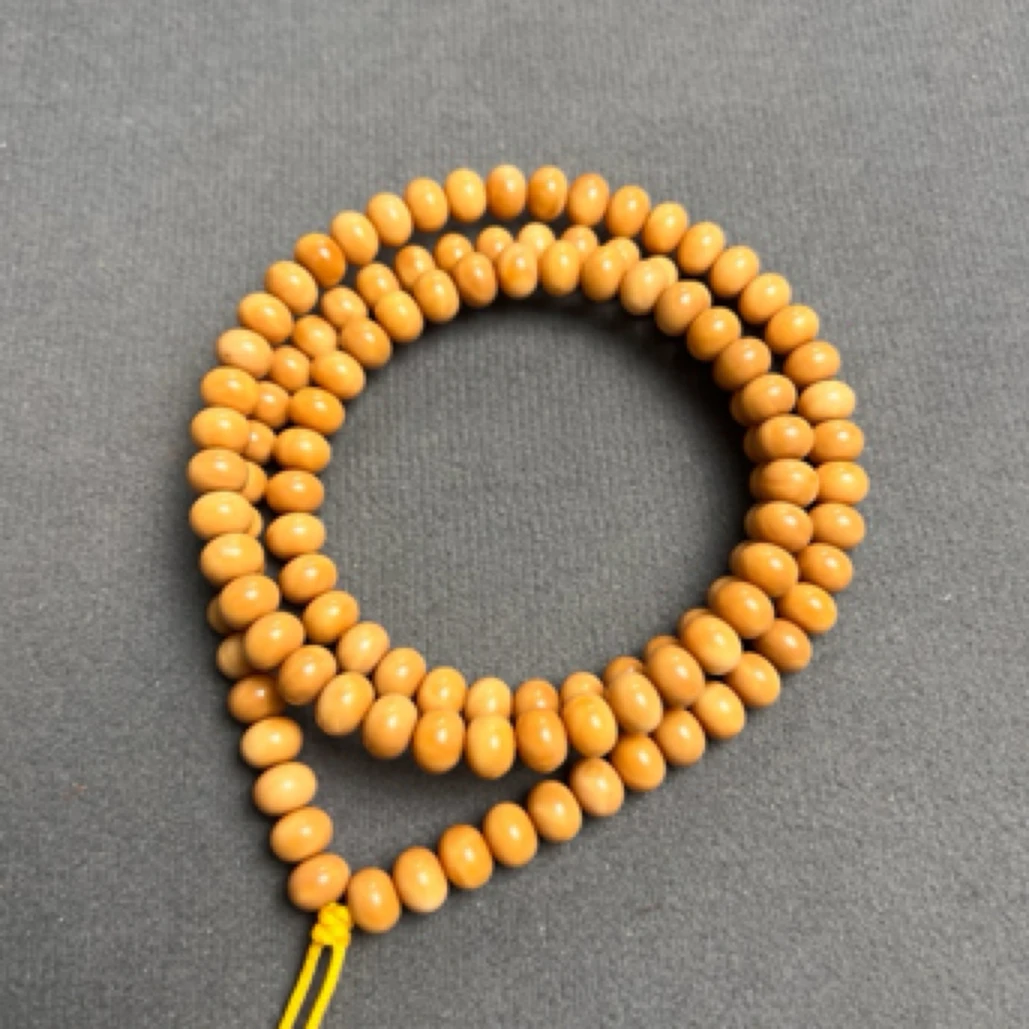 DR龙脊菩提算盘珠108+12颗9mm左右尺寸老料焦糖色