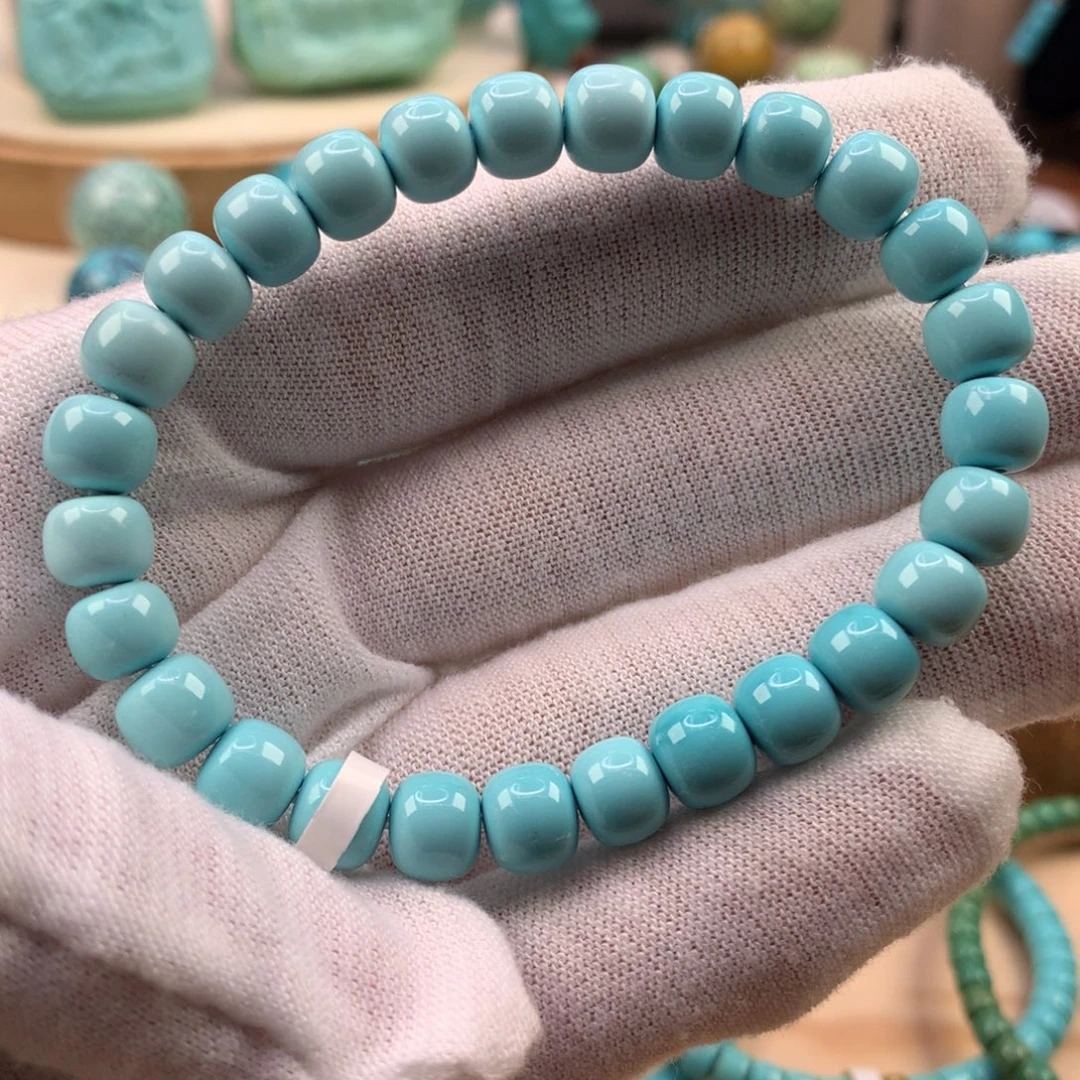 绿松石未镶嵌珠宝奇石7.5mm