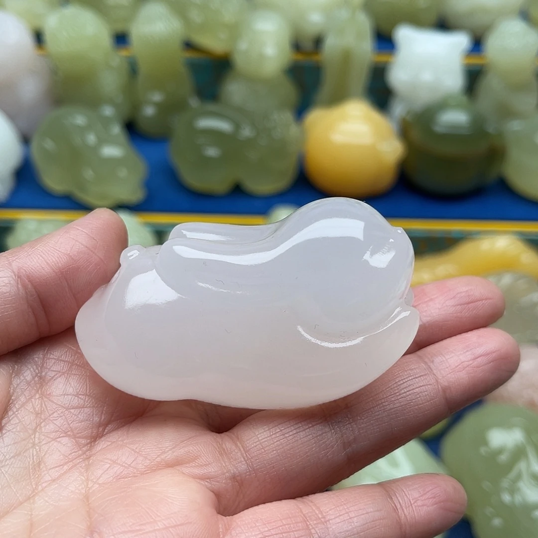 玉天然桌面小摆件