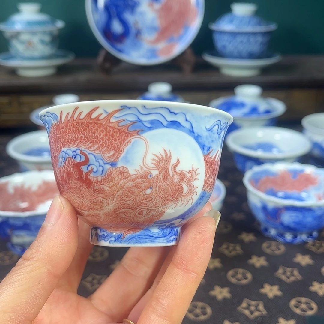 瓷片景德镇市自成堂手工手绘