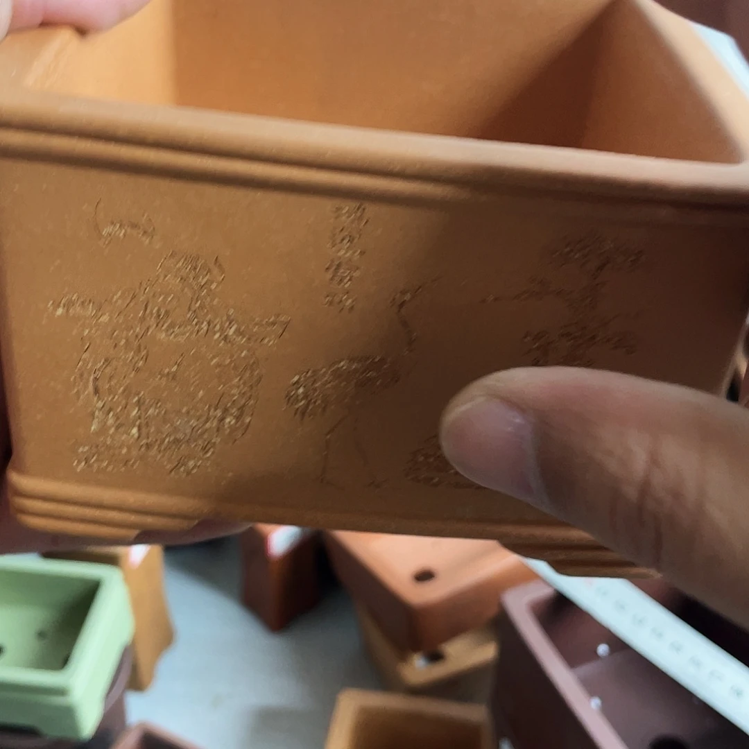 花盆紫砂精品紫砂四方11-6.5